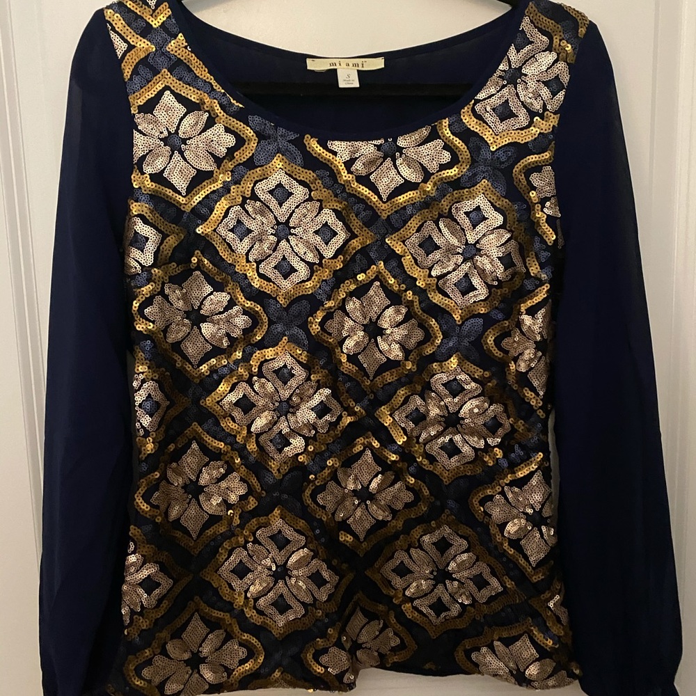 Francesca’s Sequin Blouse